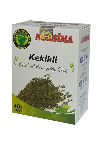 Nursima Kekikli Karışık Bitki Çayı 40 Süzen Poşet