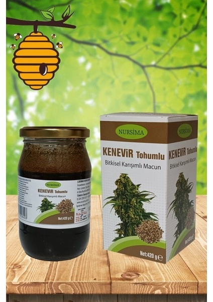 Nursima Kenevir Tohumlu Bitkisel Karışımlı Macun 420 Gr