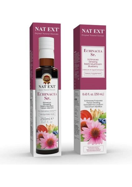 Nat Ext Echinacea Sp. (Ekinezya) 250 Ml Koli 12 Adet