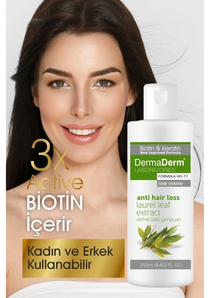 Dermaderm Doğal Defne Şampuanı 250 ml