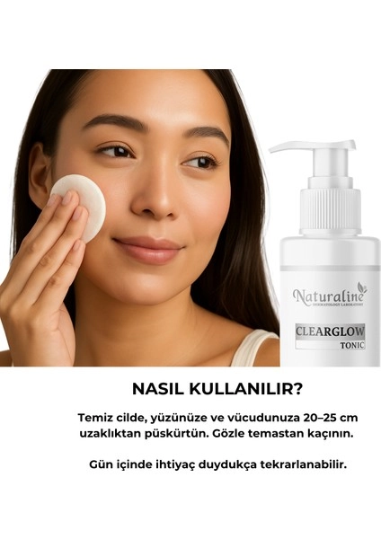 Naturaline Clearglow Tonik AHA/BHA Arındırıcı Yüz Vicut 100 Ml