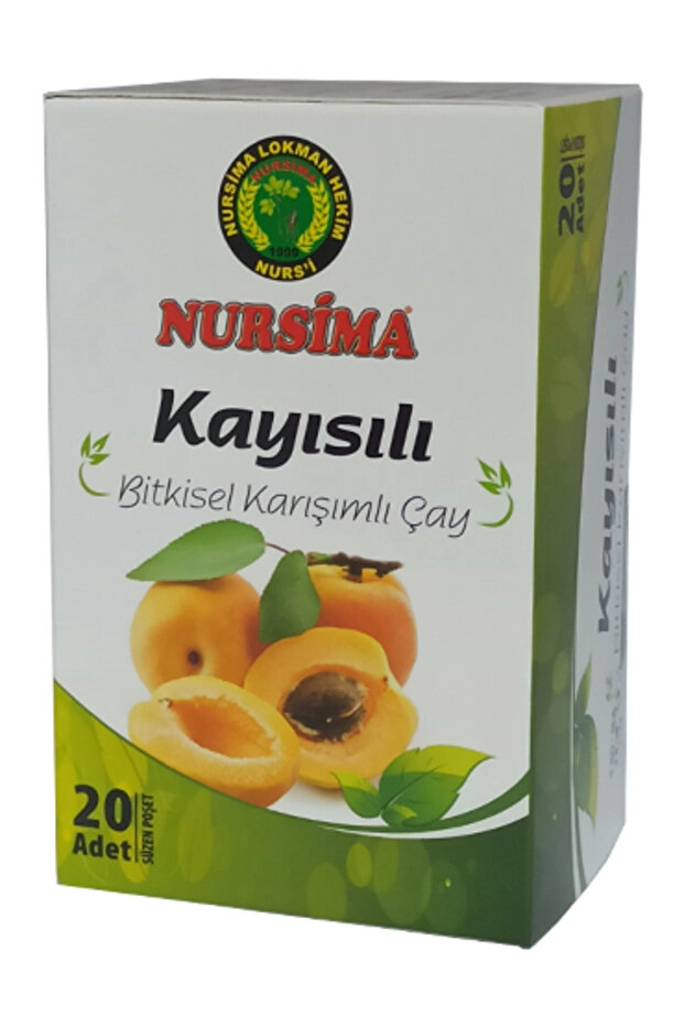 Nursima Kayısılı Bitkisel Karışımlı Çay 20 Süzen Poşet