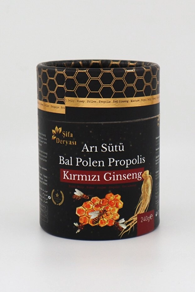 Şifa Deryası Arı Sütü Bal Polen Propolis Kırmızı Ginseng Macunu 240 gr