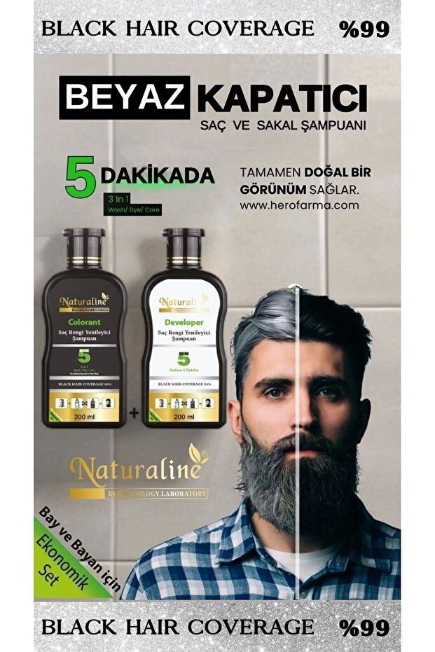 Naturaline Siyah Şampuan 200 Ml + 200 Ml