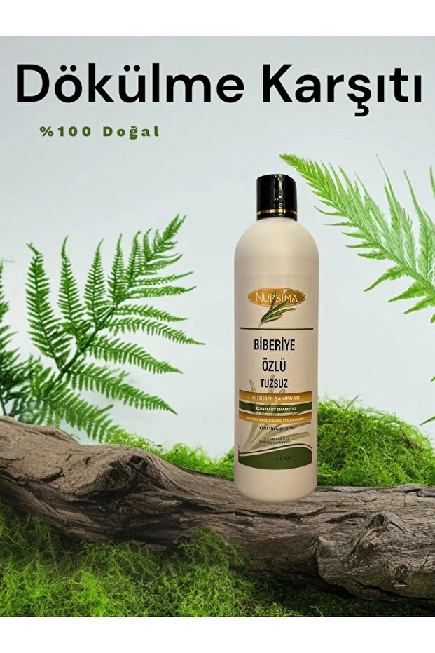 Nursima Biberiye Özlü Tuzsuz Bitkisel Şampuan 350 Ml