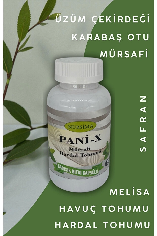 Nursima Pani-X Mürsafi Hardal Tohumu Karışık Bitki Kapsülü 60 Adet Koli 12 Adet