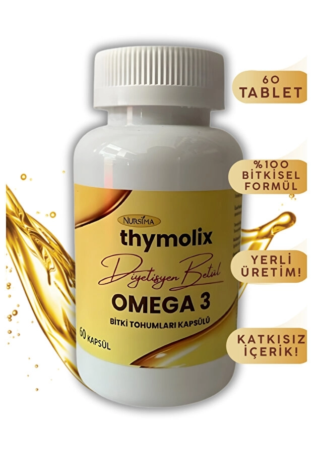 Thymolix Omega 3 Bitki Tohumları Kapsülü 60 Adet