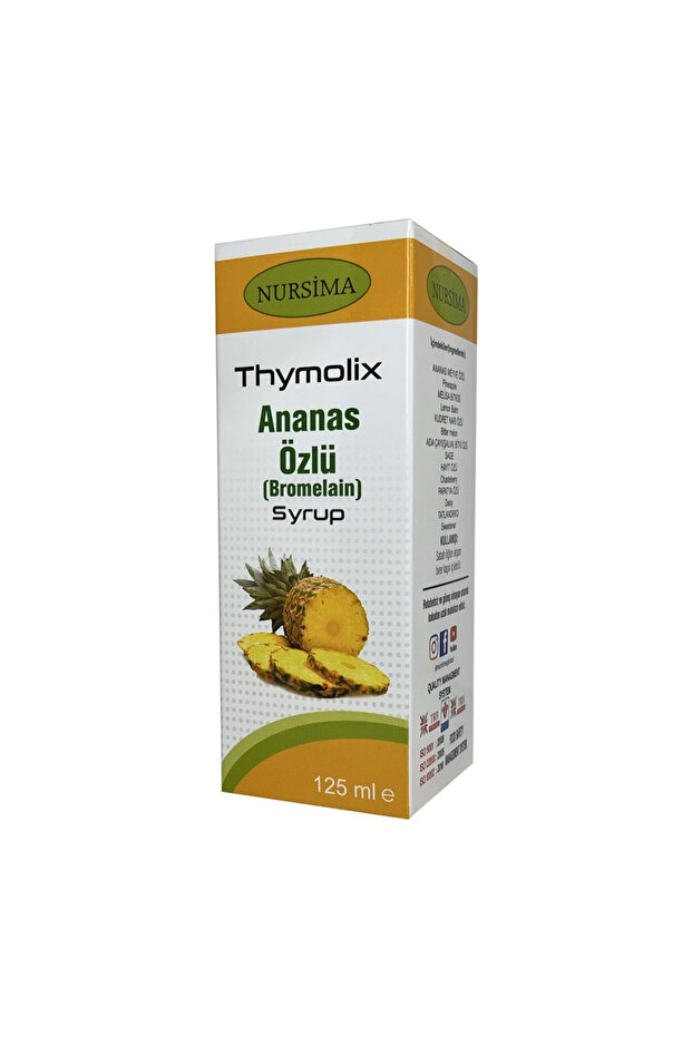 Nursima Ananas Özlü Bromelain Şurubu 125 Ml