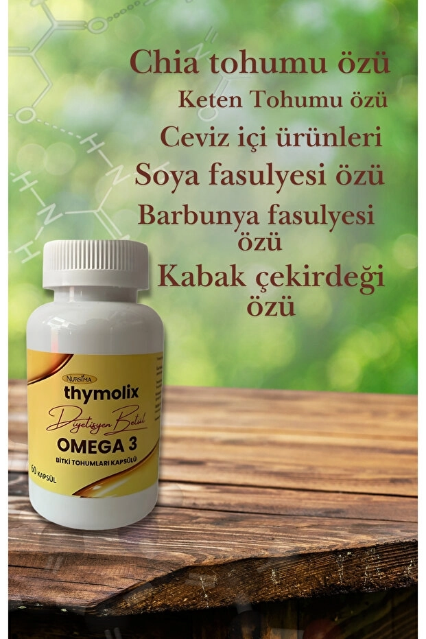 Thymolix Omega 3 Bitki Tohumları Kapsülü 60 Adet