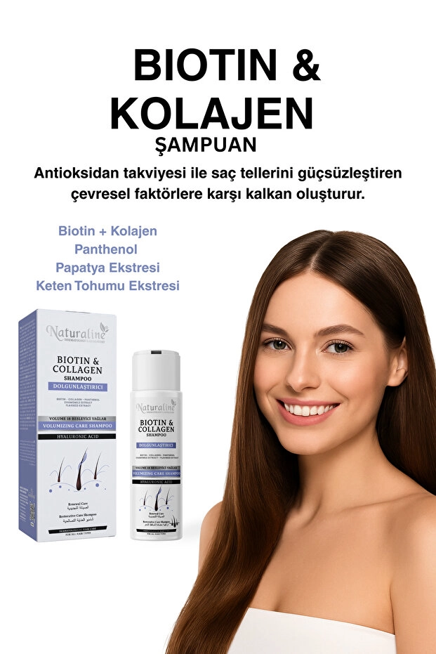 Naturaline Biotin Kolajen Şampuan 400 Ml