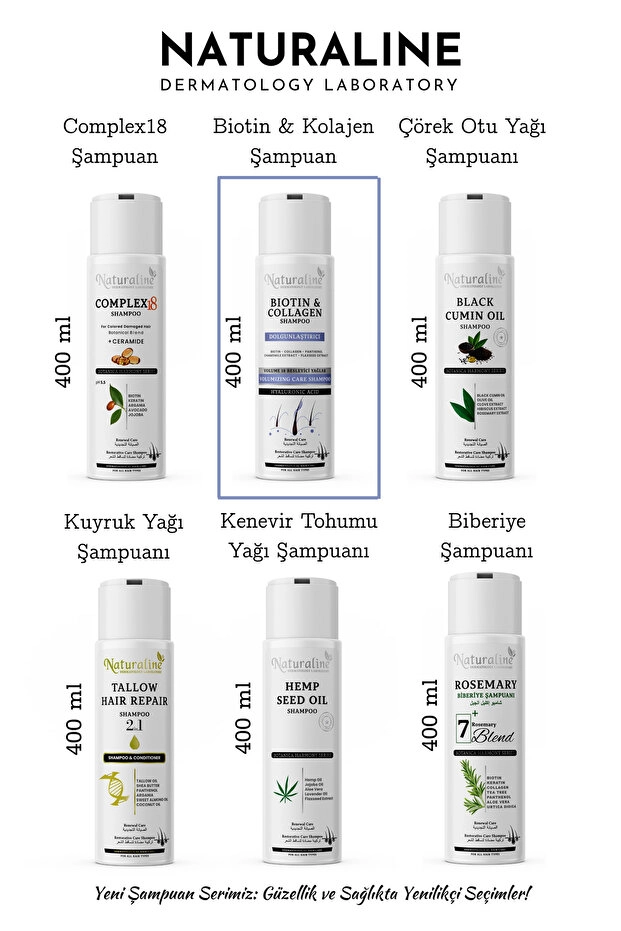Naturaline Biotin Kolajen Şampuan 400 Ml