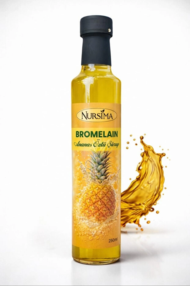 Nursima Bromelain Ananas Özlü Şurup 250 Ml Koli 12 Adet