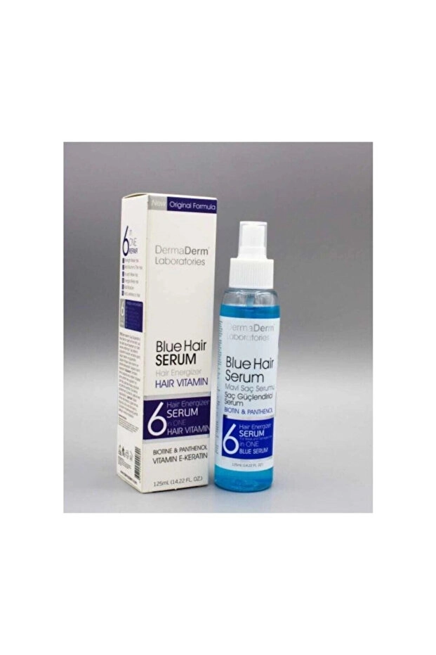 Dermaderm Mavi Saç Serumu 125 ml Koli 12 Adet