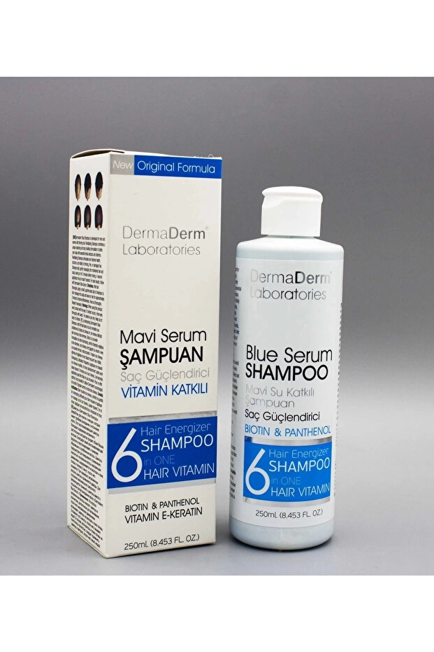 Dermaderm Mavi Şampuan 250 ml Koli 12 Adet