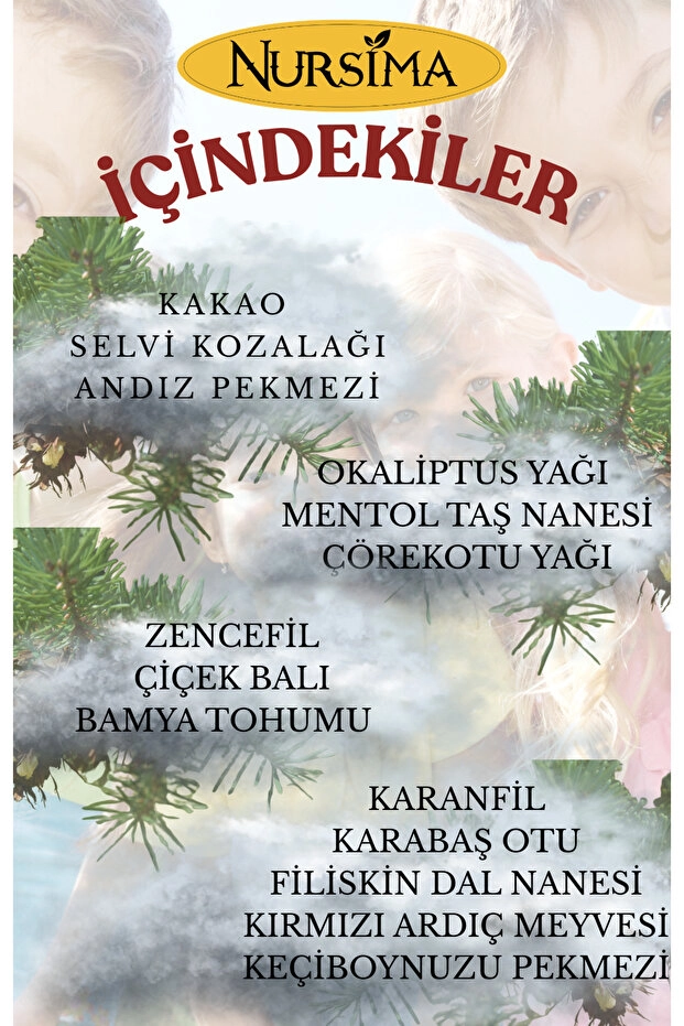 Nursima Selvi Kozalak Macunu Kids Bitkisel Karışımlı Macun 240 Gr