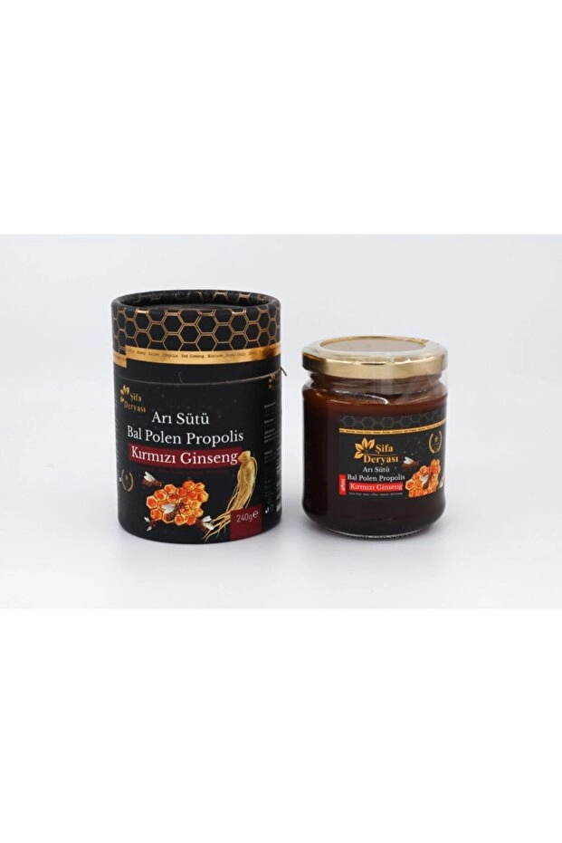 Şifa Deryası Arı Sütü Bal Polen Propolis Kırmızı Ginseng Macunu 240 gr