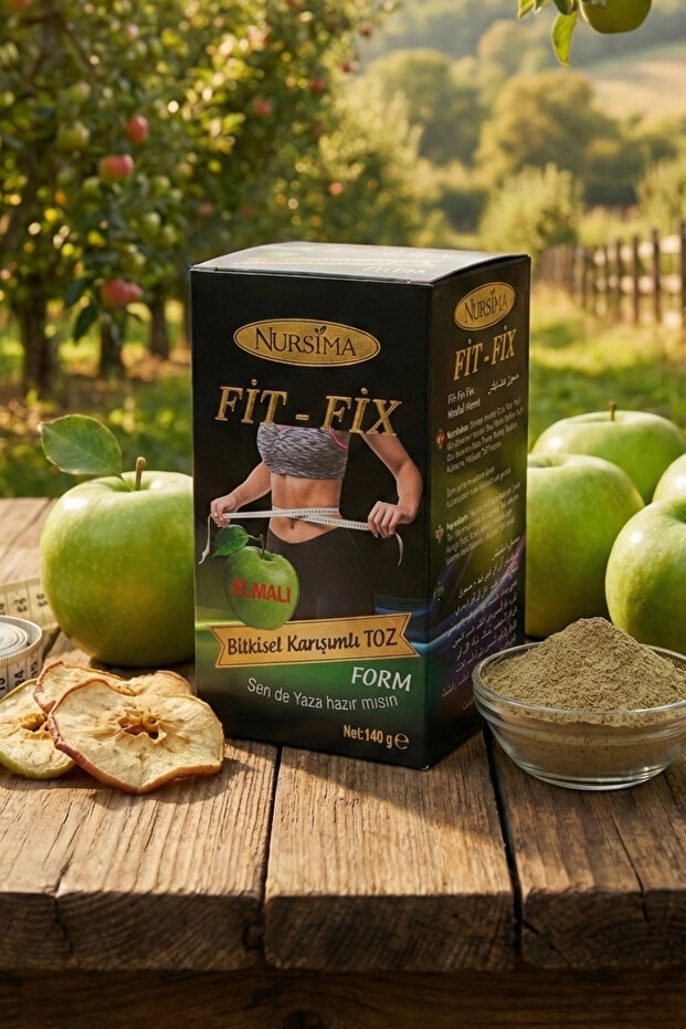 Nursima Fitfix Elmalı Bitkisel Karışımlı Toz 140 Gr