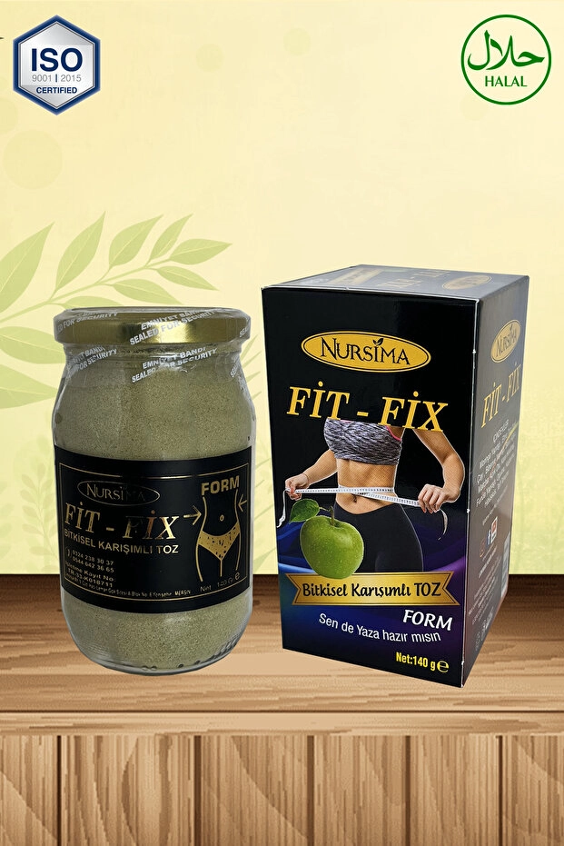 Nursima Fitfix Elmalı Bitkisel Karışımlı Toz 140 Gr