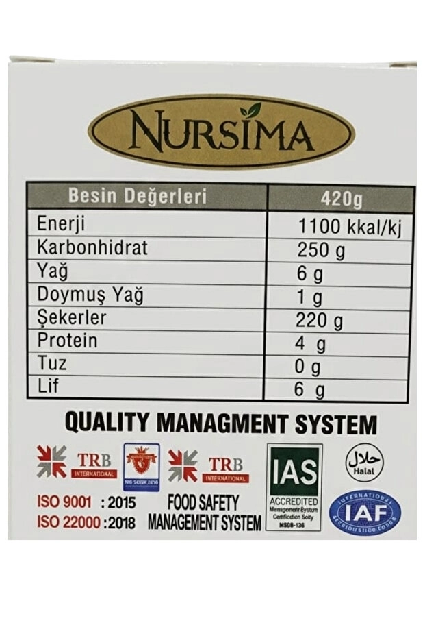 Nursima Soymuk Özlü Macun 420 Gr