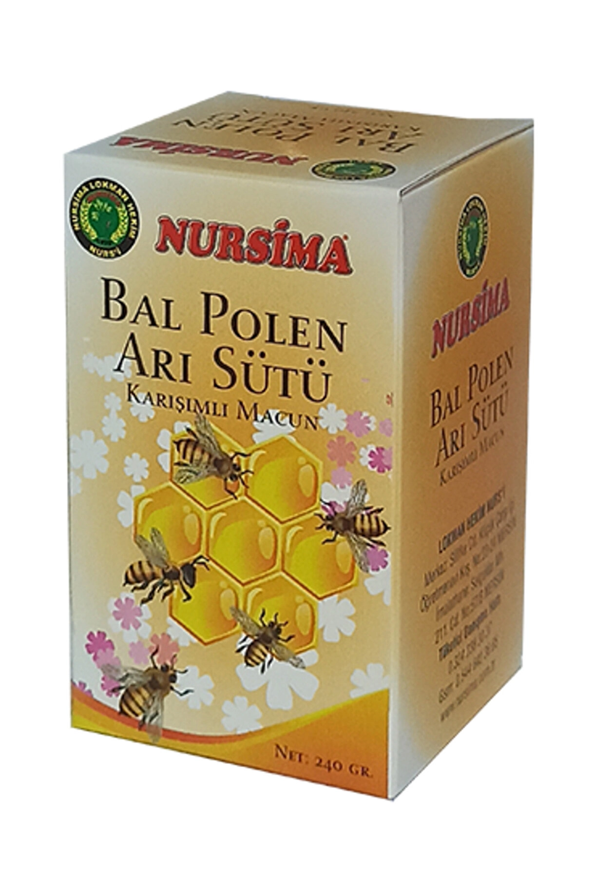 Nursima Bal Polen Arı Sütü Karışımlı  Macun 240 Gr