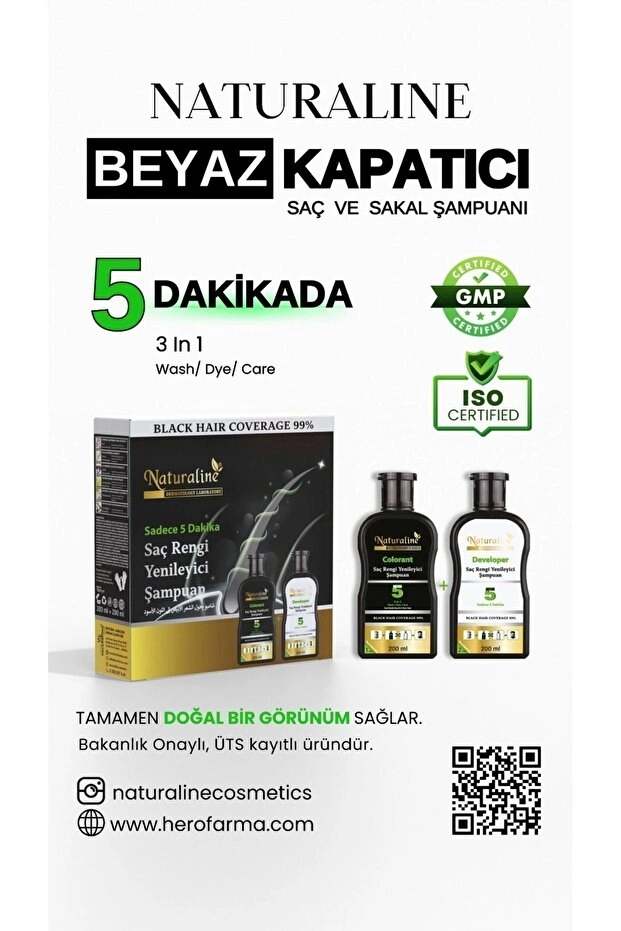 Naturaline Siyah Şampuan 200 Ml + 200 Ml