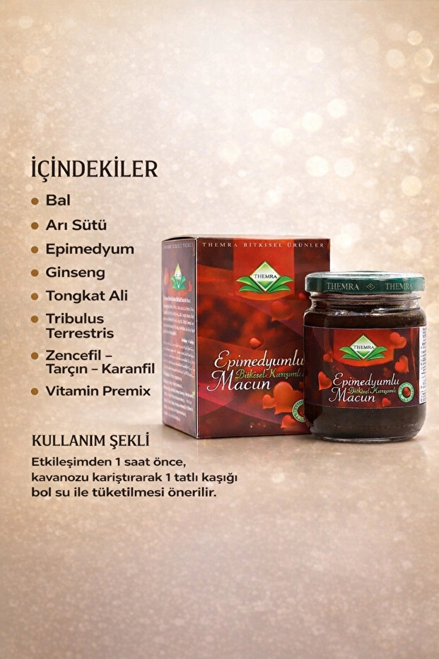 Themra Epimedyumlu Bitkisel Karışımlı Macun 43 Gr Koli 24 Adet