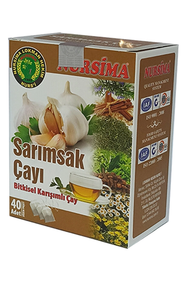Nursima Sarımsak Bitkisel Karışımlı Çay 40 Süzen Poşet