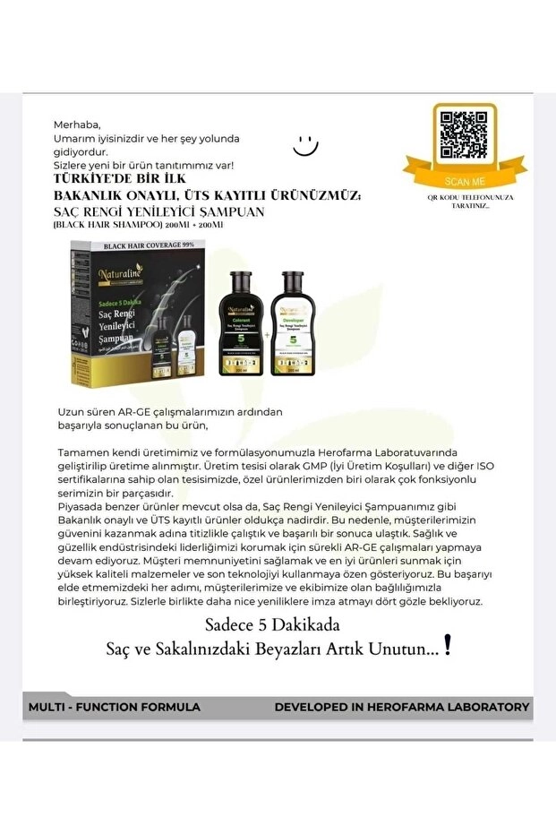 Naturaline Siyah Şampuan 200 Ml + 200 Ml