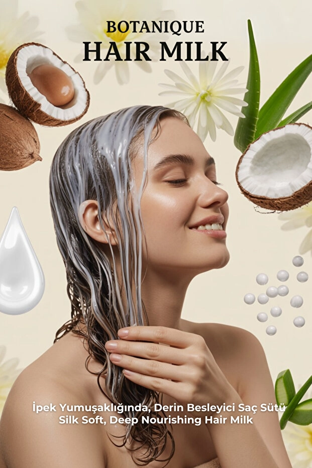 Naturaline Botanik Şaç Sütü Besleyici Onarıcı Krem 200 Ml