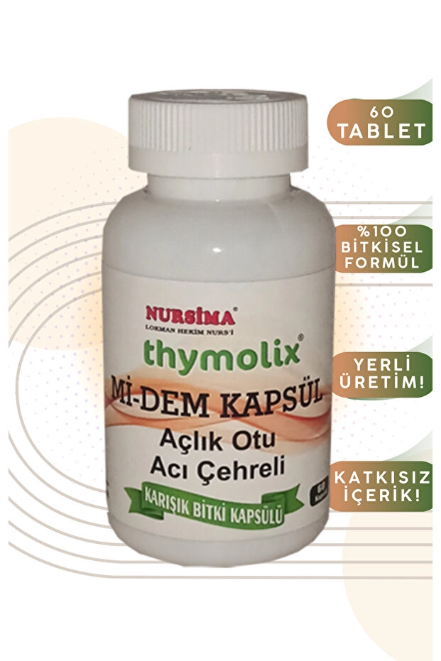 Nursima Mi-Dem Açlık Otu Acı Çehreli Kapsül 60 Adet