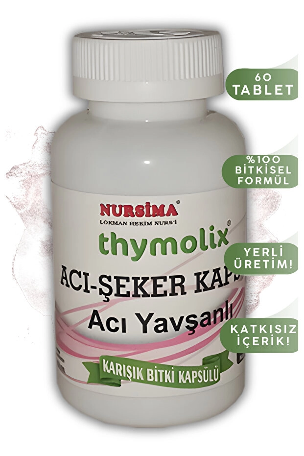 Nursima Acı-Şeker Kapsül Acı Yavşanlı 60 Adet