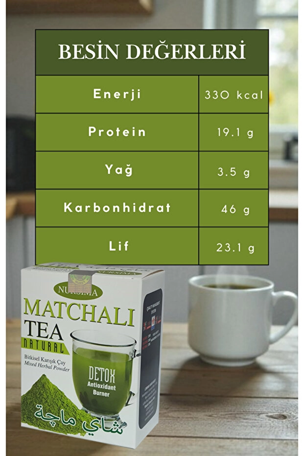 Nursima Matchalı Bitkisel Karışımlı Toz 100 Gr