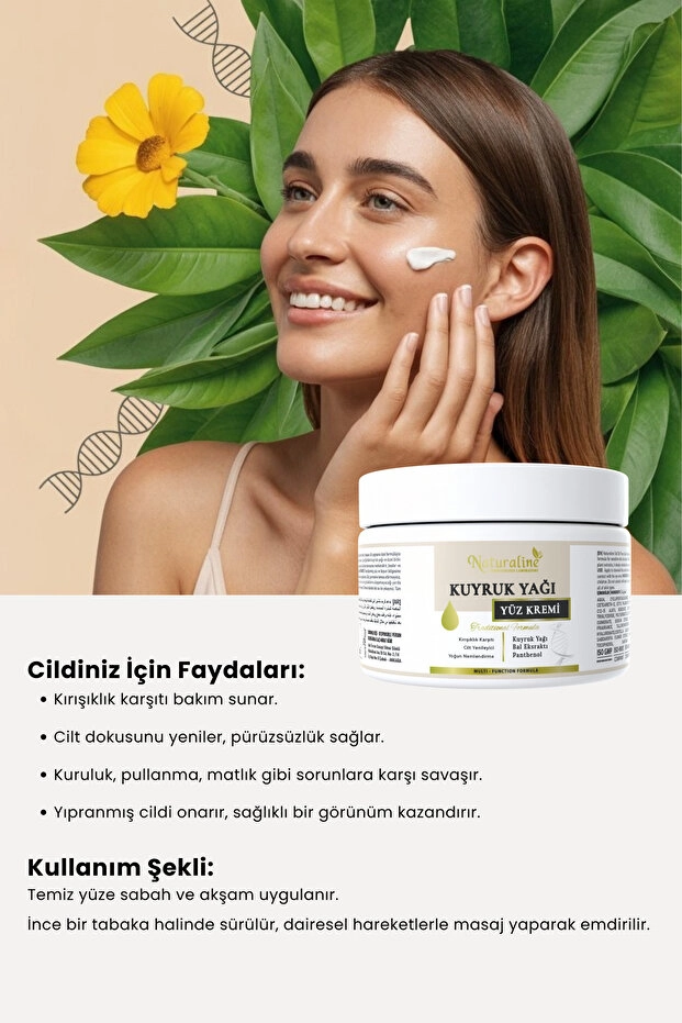 Naturaline Kuyruk Yağı Kremi Yüz 100 Ml