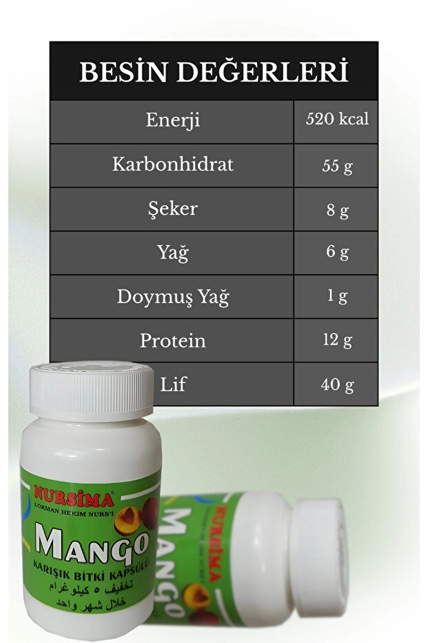 Nursima Mango Kapsül 90 Adet