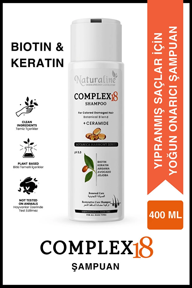 Naturaline Complex 18 Şampuan + Seramid 400 Ml