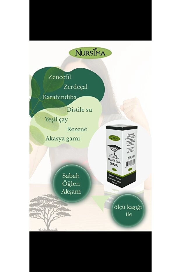 Nursima Acacia Akasya Gamı Şurubu 125 Ml