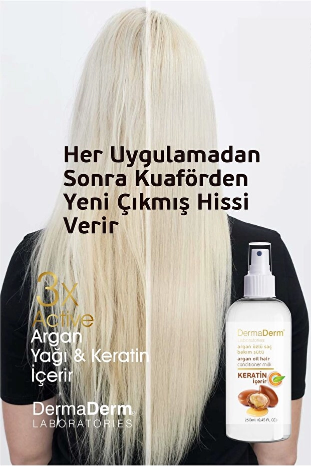 Dermaderm Argan Özlü Saç Bakım Sütü 250 ml