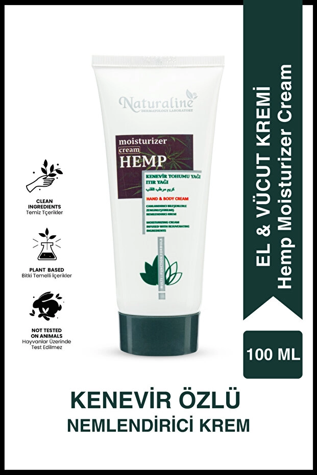 Naturaline Kenevir Nemlendirici Krem 100 Ml