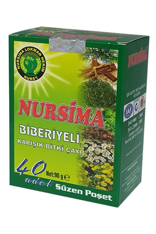 Nursima Biberiye Bitkisel Çayı 20 Süzen Poşet