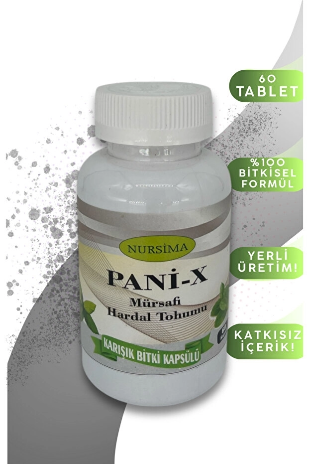 Nursima Pani-X Mürsafi Hardal Tohumu Karışık Bitki Kapsülü 60 Adet Koli 12 Adet