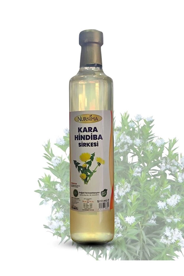 Nursima Kara Hindiba Sirkesi Cam Şişe 500 Ml