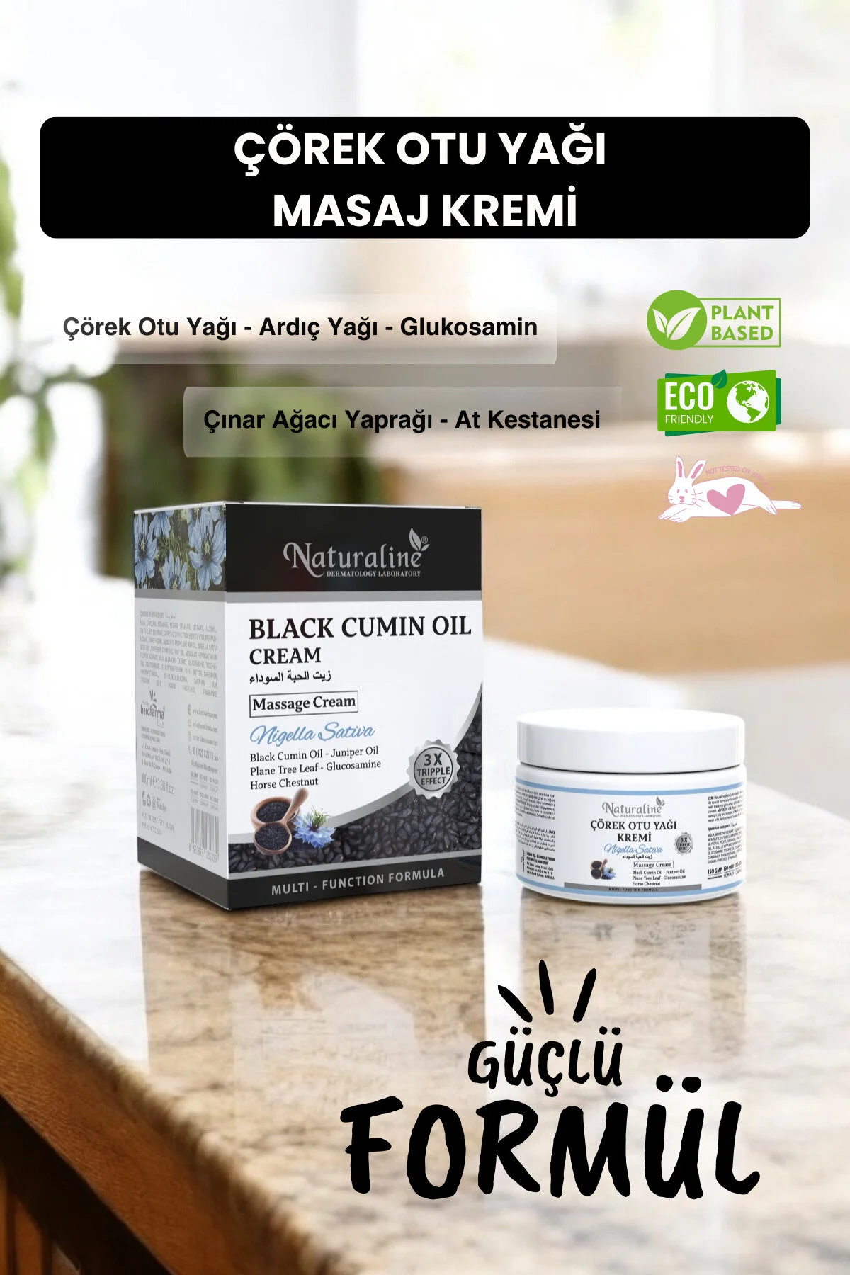 Naturaline Çörek Otu Yağı Masaj Kremi 100 Ml