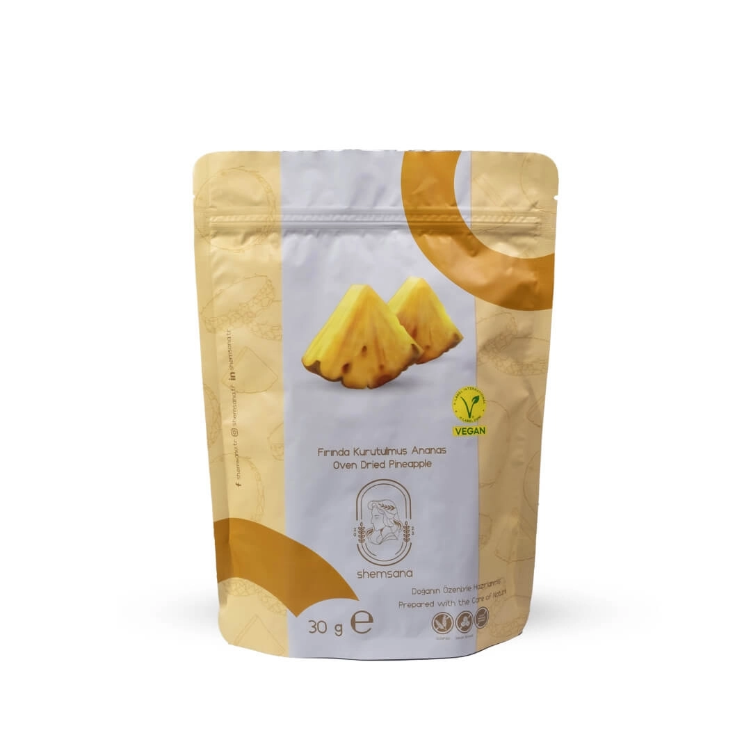 Shemsana Kurutulmuş Ananas 30 Gram Koli 8 Adet