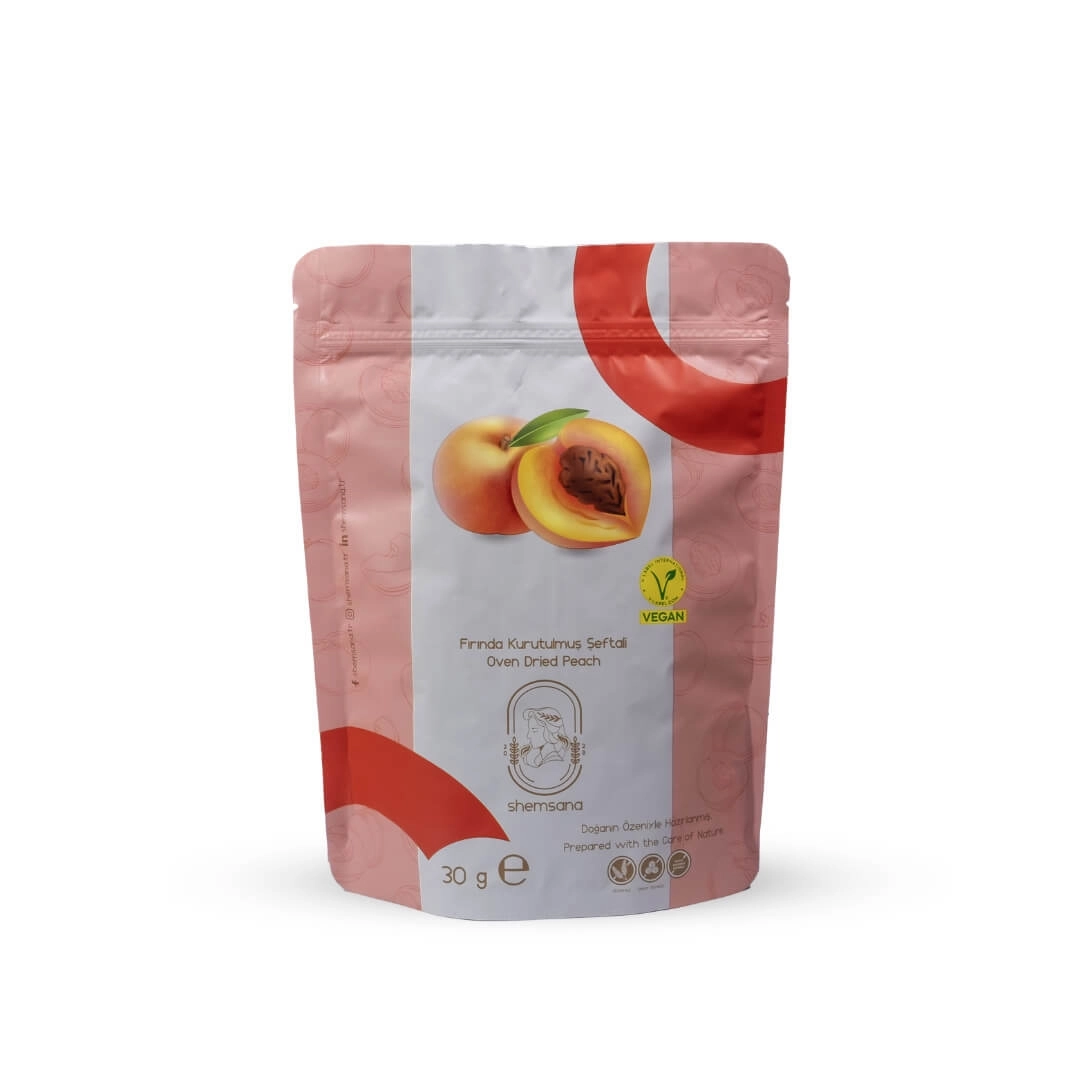 Shemsana Kurutulmuş Şeftali 30 Gram Koli 8 Adet