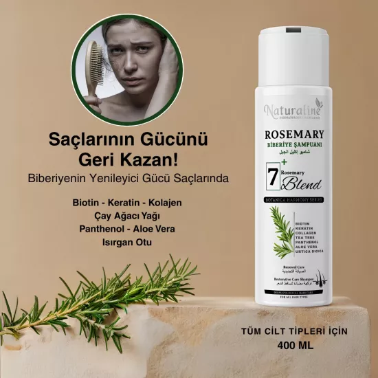 Naturaline Biberiye Şampuanı 400 Ml