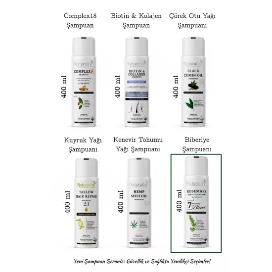 Naturaline Biberiye Şampuanı 400 Ml