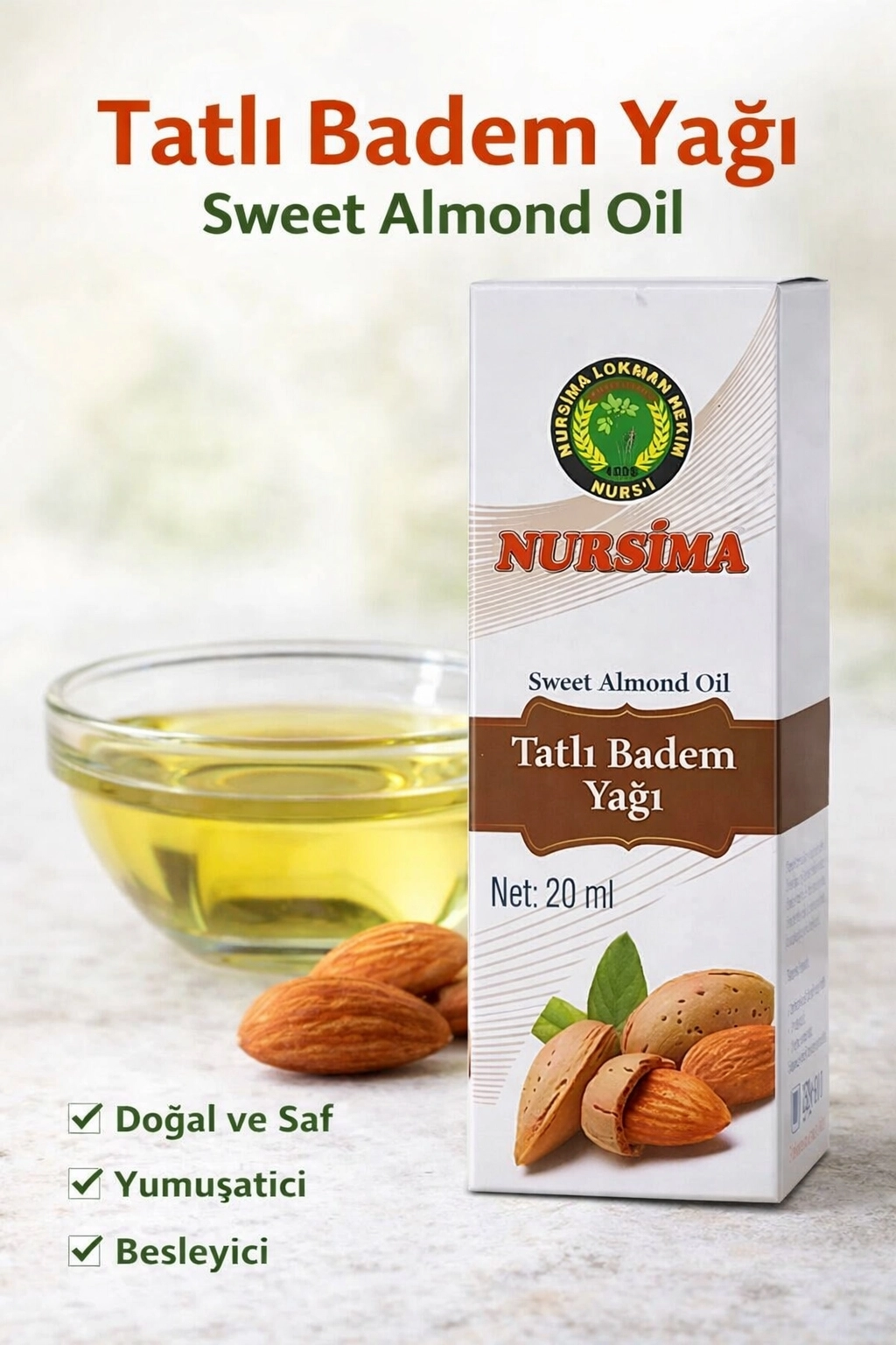 Nursima Tatlı Badem Yağı 20 Ml