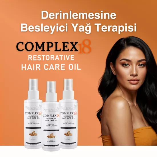 Naturaline Complex 18 Onarıcı Şaç Bakım Yağı Biotin Keratin 100 Ml