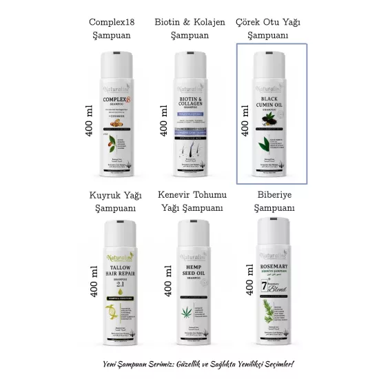 Naturaline Çörek Otu Yağı Şampuanı 400 Ml