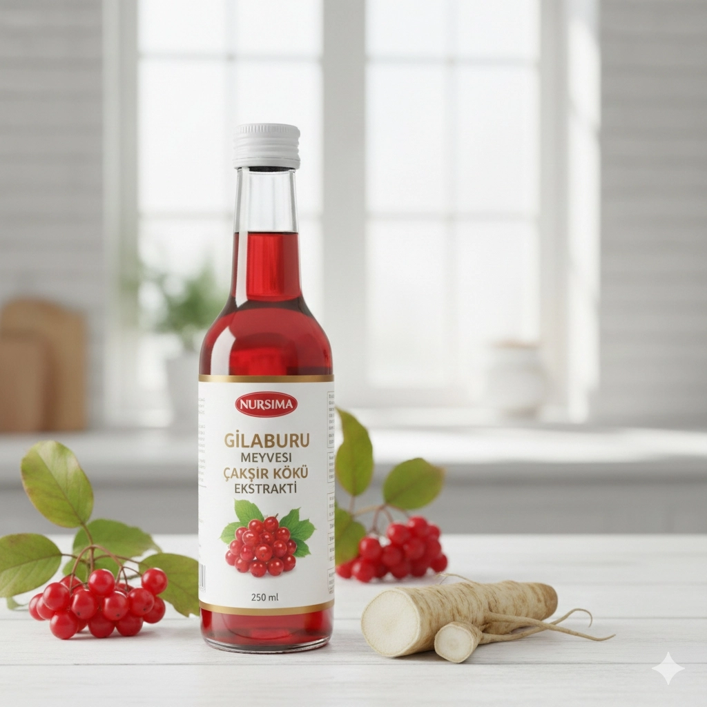 Nursima Gilaburu Meyvesi Çakşır Kökü Ekstraktı 250 Ml